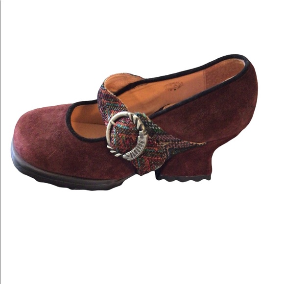 John Fluevog Shoes - Fluevog Mary Janes Burgundy